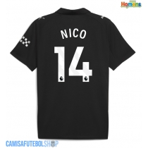Camisa de time de futebol Manchester City Nico Gonzalez #14 Replicas 2º Equipamento 2025-26 Manga Curta